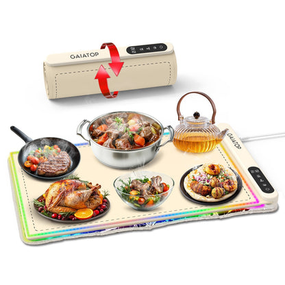 Christmas Big Sale！2025 Updated Food Warming Mat with Insulation pad - coldsohard