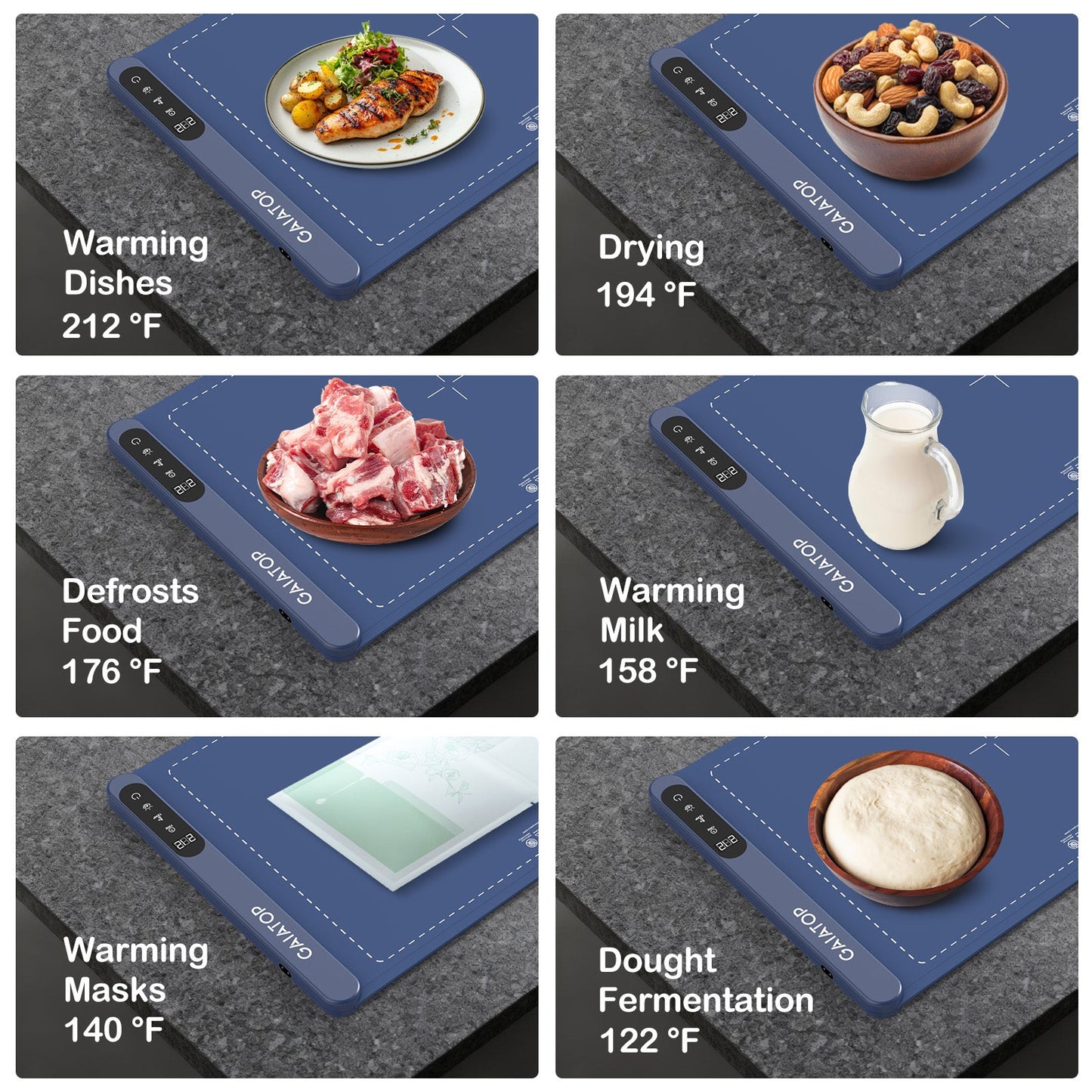 Christmas Big Sale！2025 Updated Food Warming Mat with Insulation pad - coldsohard